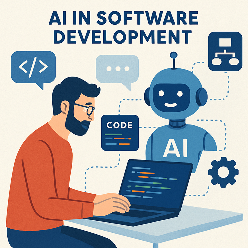 AI in software development illustration