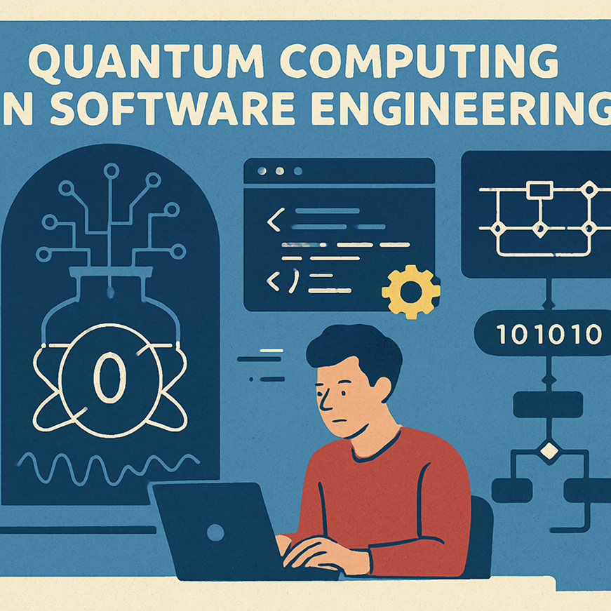 Quantum computing in software engineering illustration
